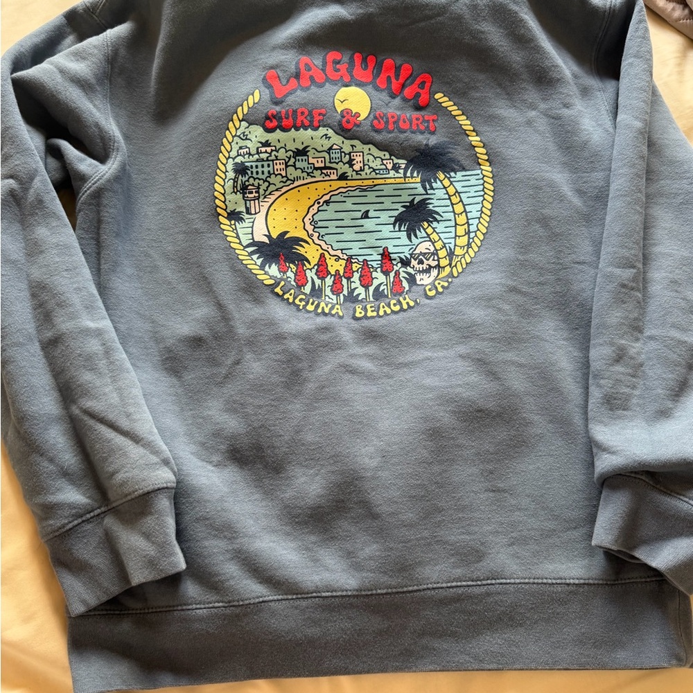 Laguna B Women's Heather Gray Hoodie Sweater